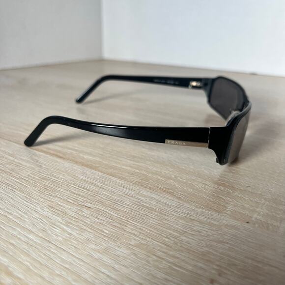 Prada SPR52F 1BO-3M1 2006 Vintage Sunglasses FRAMES ONLY Black 60-17-135 READ - Picture 9 of 9